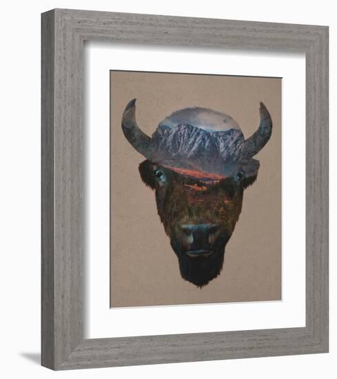 Bison Peak-Davies Babies-Framed Art Print