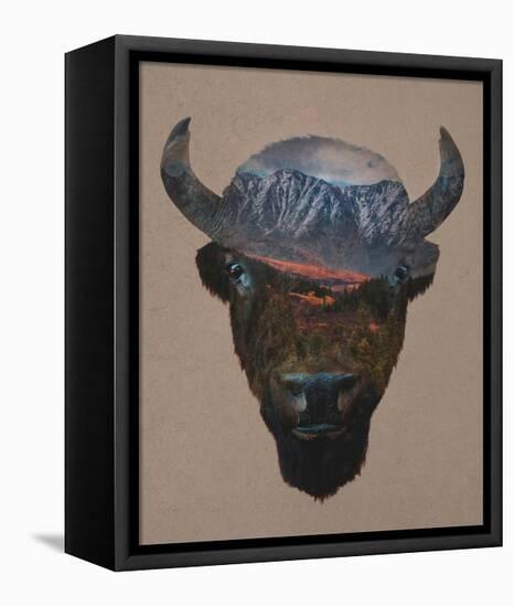 Bison Peak-Davies Babies-Framed Stretched Canvas