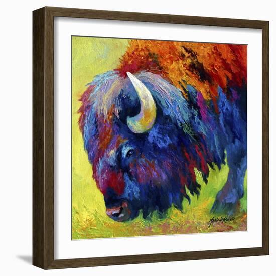 Bison Portrait II-Marion Rose-Framed Giclee Print