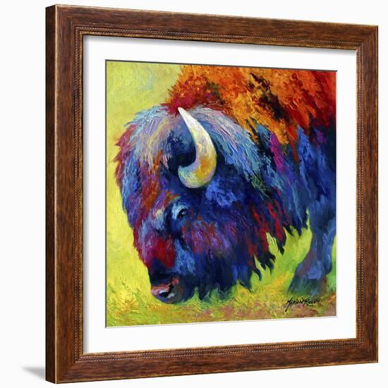 Bison Portrait II-Marion Rose-Framed Giclee Print