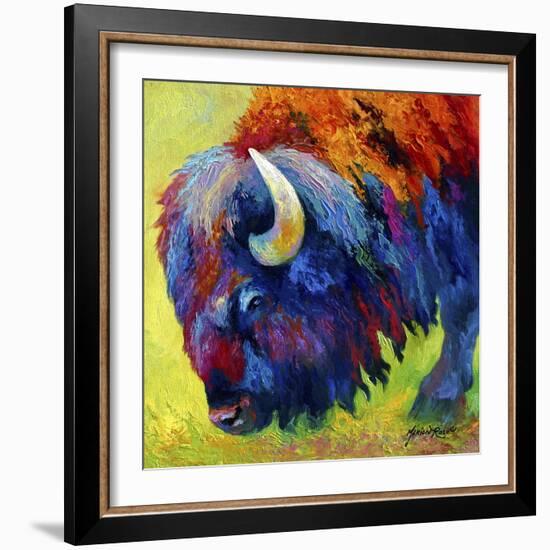 Bison Portrait II-Marion Rose-Framed Giclee Print