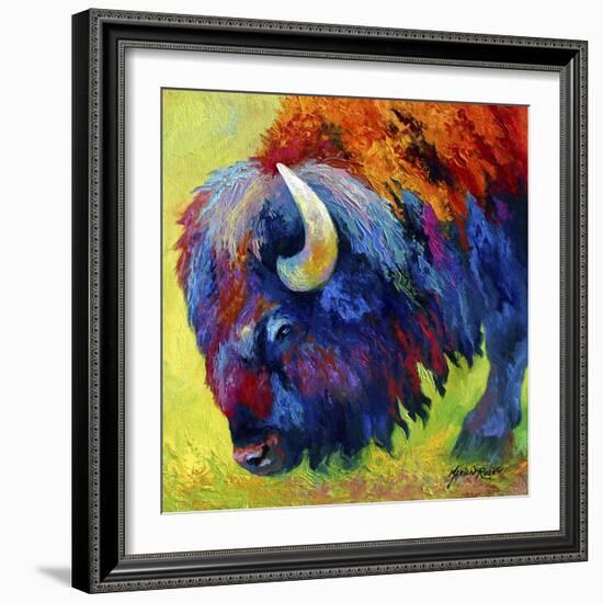 Bison Portrait II-Marion Rose-Framed Giclee Print