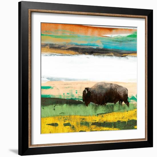 Bison Primary Decision-Sisa Jasper-Framed Art Print