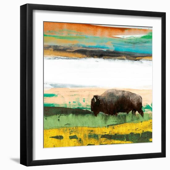 Bison Primary Decision-Sisa Jasper-Framed Art Print