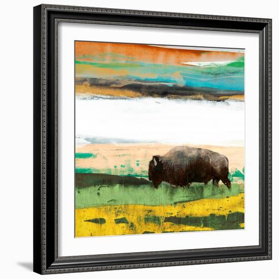 Bison Primary Decision-Sisa Jasper-Framed Art Print