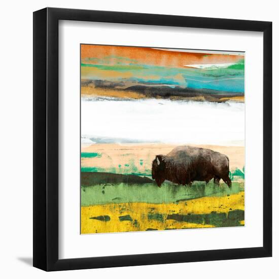 Bison Primary Decision-Sisa Jasper-Framed Art Print