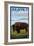 Bison Scene, Alaska-Lantern Press-Framed Art Print