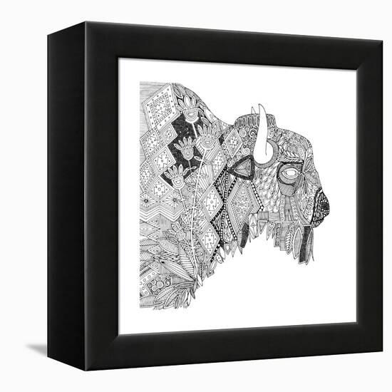 Bison (Variant 1)-Sharon Turner-Framed Stretched Canvas
