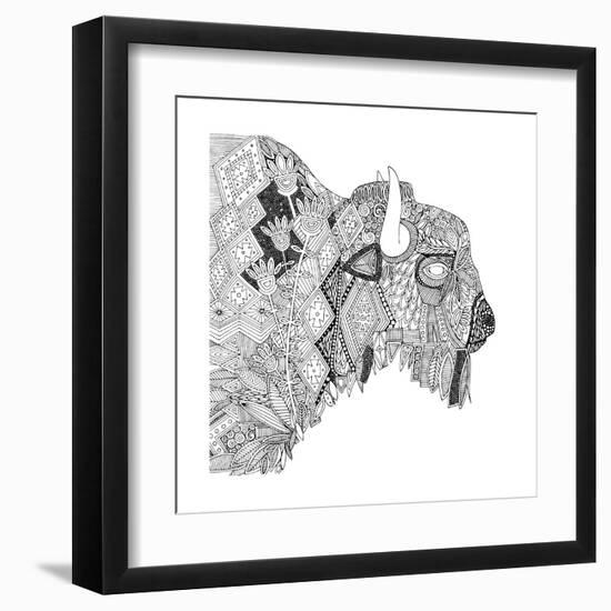 Bison (Variant 1)-Sharon Turner-Framed Art Print