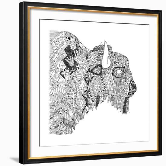 Bison (Variant 1)-Sharon Turner-Framed Art Print