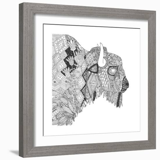 Bison (Variant 1)-Sharon Turner-Framed Art Print