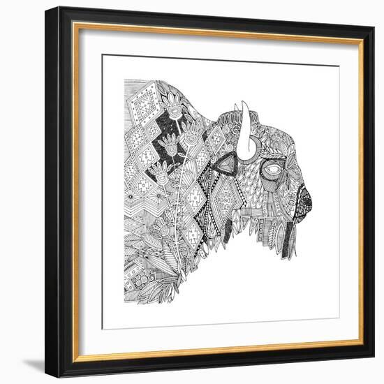 Bison (Variant 1)-Sharon Turner-Framed Art Print