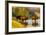 Bison Wildlife Crossing Little Missouri River, Theodore Roosevelt National Park, North Dakota, USA-Chuck Haney-Framed Photographic Print