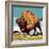 Bison-English School-Framed Giclee Print