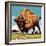 Bison-English School-Framed Giclee Print