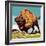 Bison-English School-Framed Giclee Print