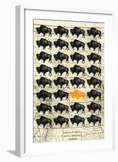 Bison-null-Framed Premium Giclee Print