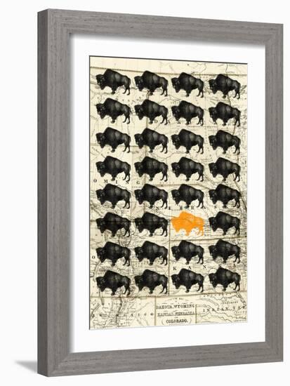 Bison-null-Framed Giclee Print