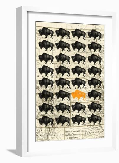 Bison-null-Framed Giclee Print