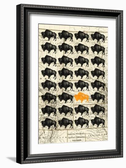 Bison-null-Framed Giclee Print