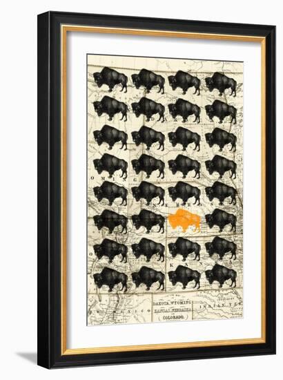 Bison-null-Framed Giclee Print