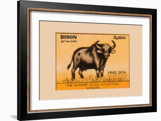 Bison-null-Framed Art Print