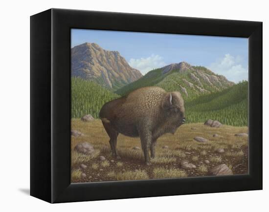 Bison-Robert Wavra-Framed Premier Image Canvas