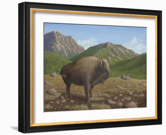 Bison-Robert Wavra-Framed Giclee Print