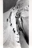 Climbers Ascending Mont Blanc, circa 1860-Bisson Freres Studio-Framed Giclee Print
