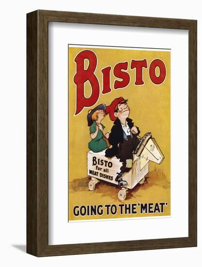 Bisto the Bisto Kids Bisto Gravy, Going to the Meat--Framed Photographic Print