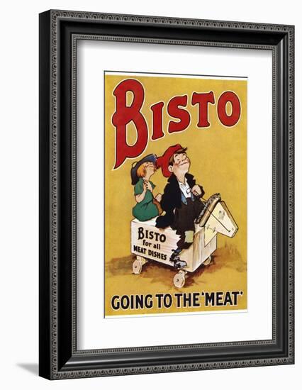 Bisto the Bisto Kids Bisto Gravy, Going to the Meat--Framed Photographic Print