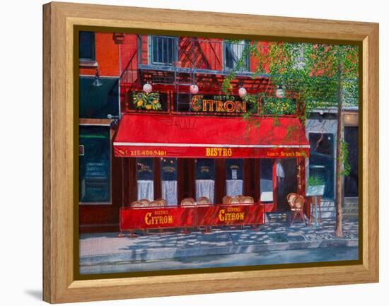 Bistro Citron, NYC, 2012-Anthony Butera-Framed Premier Image Canvas