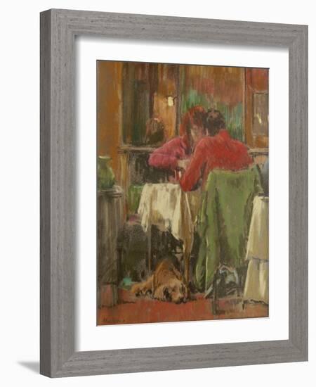 Bistro in Beziers, 2007-Pat Maclaurin-Framed Giclee Print