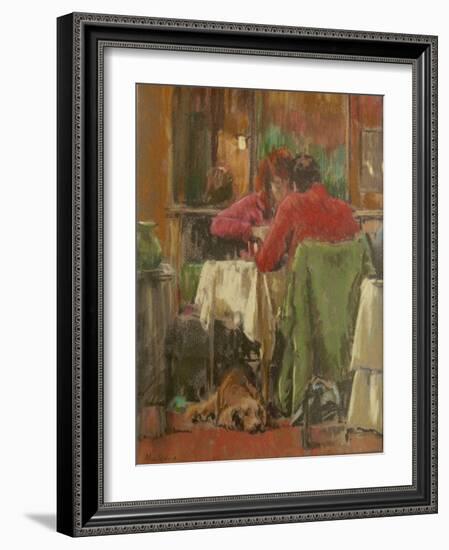 Bistro in Beziers, 2007-Pat Maclaurin-Framed Giclee Print