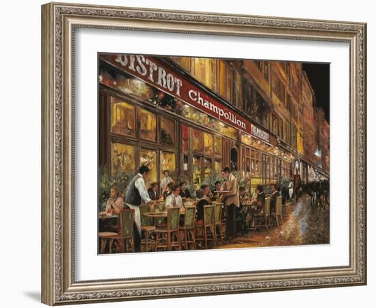 Bistrot Champollion-Guido Borelli-Framed Giclee Print