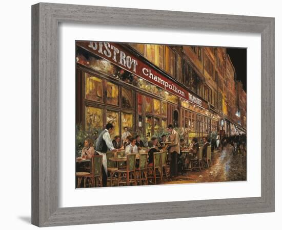 Bistrot Champollion-Guido Borelli-Framed Giclee Print