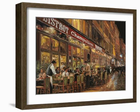 Bistrot Champollion-Guido Borelli-Framed Giclee Print