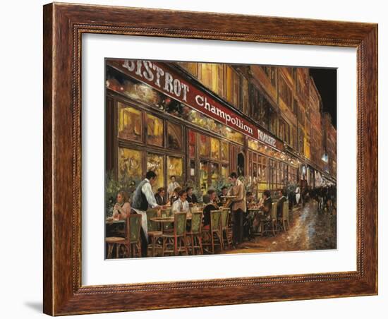 Bistrot Champollion-Guido Borelli-Framed Giclee Print