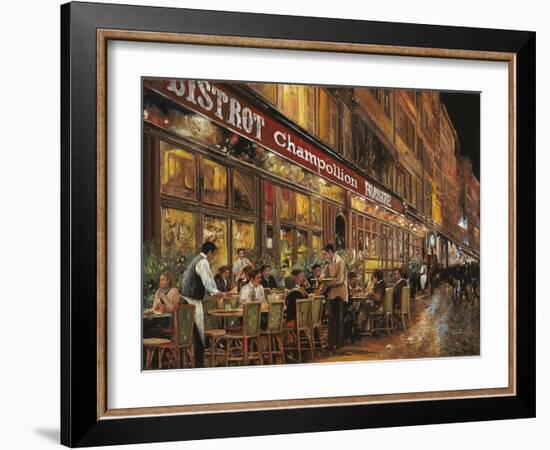 Bistrot Champollion-Guido Borelli-Framed Giclee Print