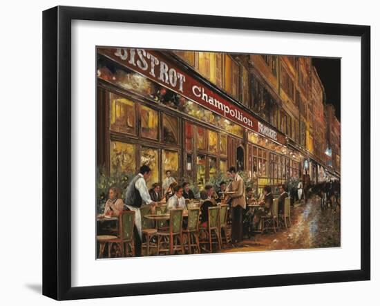 Bistrot Champollion-Guido Borelli-Framed Giclee Print