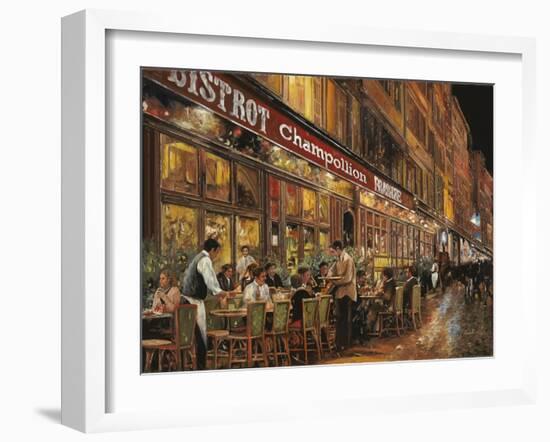 Bistrot Champollion-Guido Borelli-Framed Giclee Print