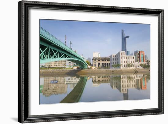 Bitexco Financial Tower and Ben Nghe River, Ho Chi Minh City, Vietnam, Indochina-Ian Trower-Framed Photographic Print