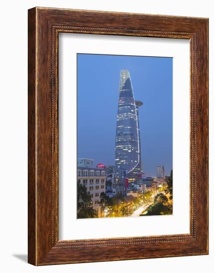 Bitexco Financial Tower at Dusk, Ho Chi Minh City, Vietnam, Indochina, Southeast Asia, Asia-Ian Trower-Framed Photographic Print