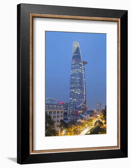 Bitexco Financial Tower at Dusk, Ho Chi Minh City, Vietnam, Indochina, Southeast Asia, Asia-Ian Trower-Framed Photographic Print