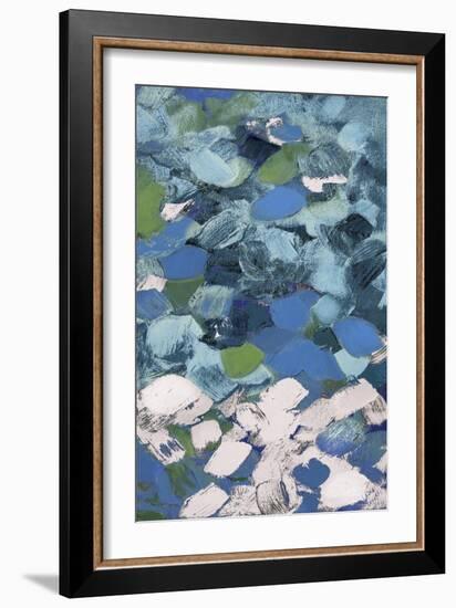 Bits Of Life Blue-Lanie Loreth-Framed Art Print