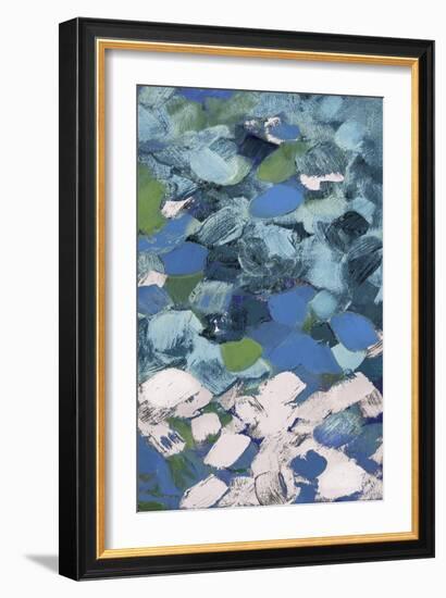 Bits Of Life Blue-Lanie Loreth-Framed Art Print