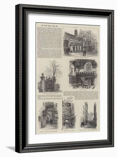 Bits of Old London, Gray's Inn-Alfred Robert Quinton-Framed Giclee Print