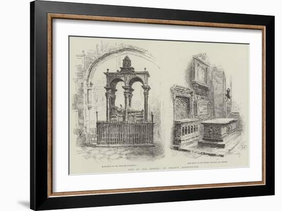 Bits of Old London, St Helen's, Bishopsgate-Alfred Robert Quinton-Framed Giclee Print