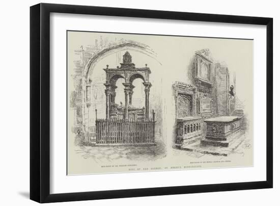 Bits of Old London, St Helen's, Bishopsgate-Alfred Robert Quinton-Framed Giclee Print