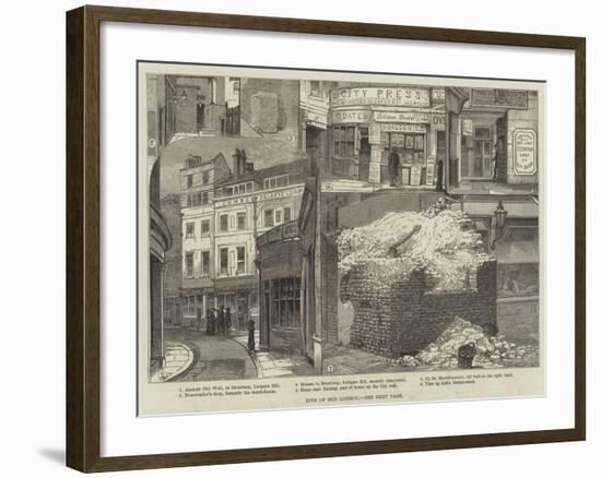 Bits of Old London-null-Framed Giclee Print